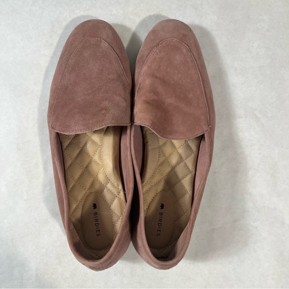 Birdies Vesper Rosewater Pink Suede Loafers Size 9 - Picture 5 of 10